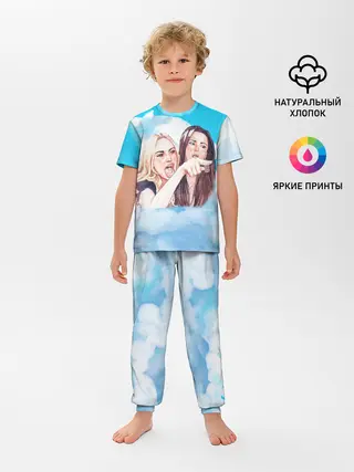 Детская пижама с брюками / Акварельный Мем