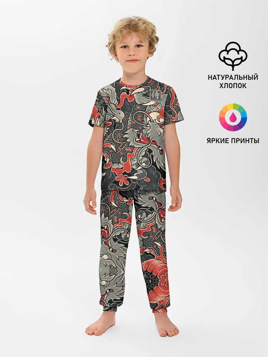 Детская пижама с брюками / Самурай