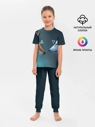 Детская пижама с брюками / ЛИСА И ВОЛК