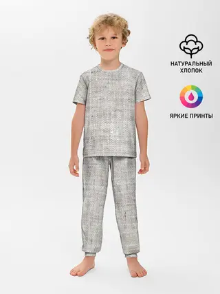 Детская пижама с брюками / Серая Мешковина