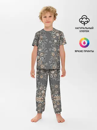 Детская пижама с брюками / психоделика киберпанк