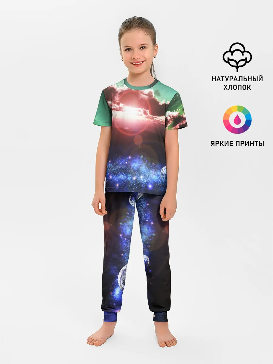 Детская пижама с брюками / ЗАКАТ НОЧНОЙ