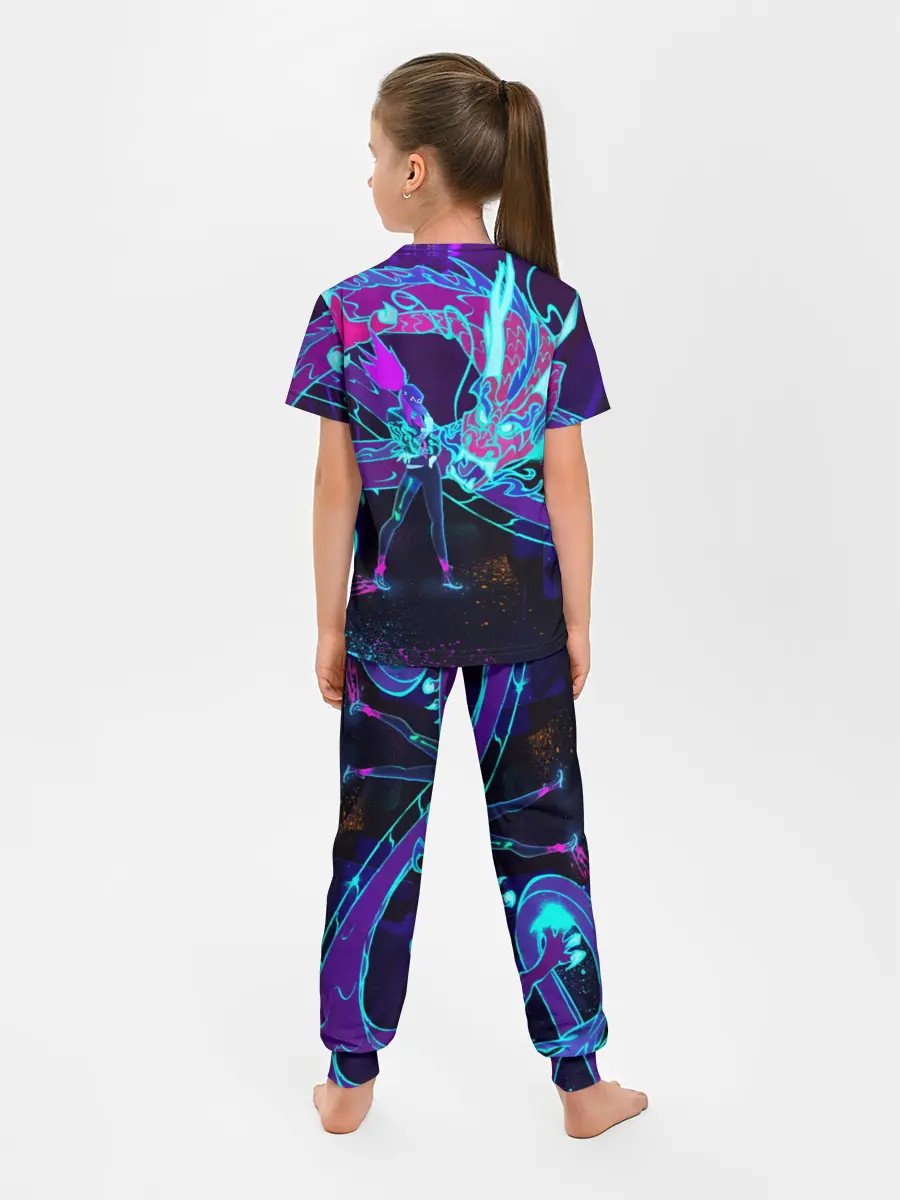 Детская пижама с брюками / League Of Legends Neon Dragon