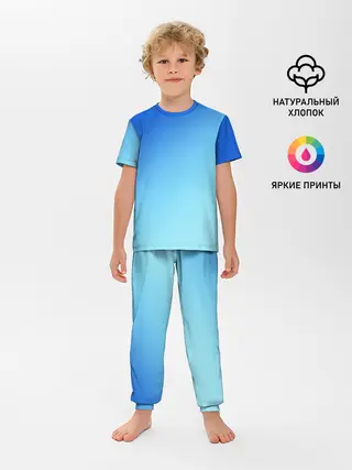 Детская пижама с брюками / blue