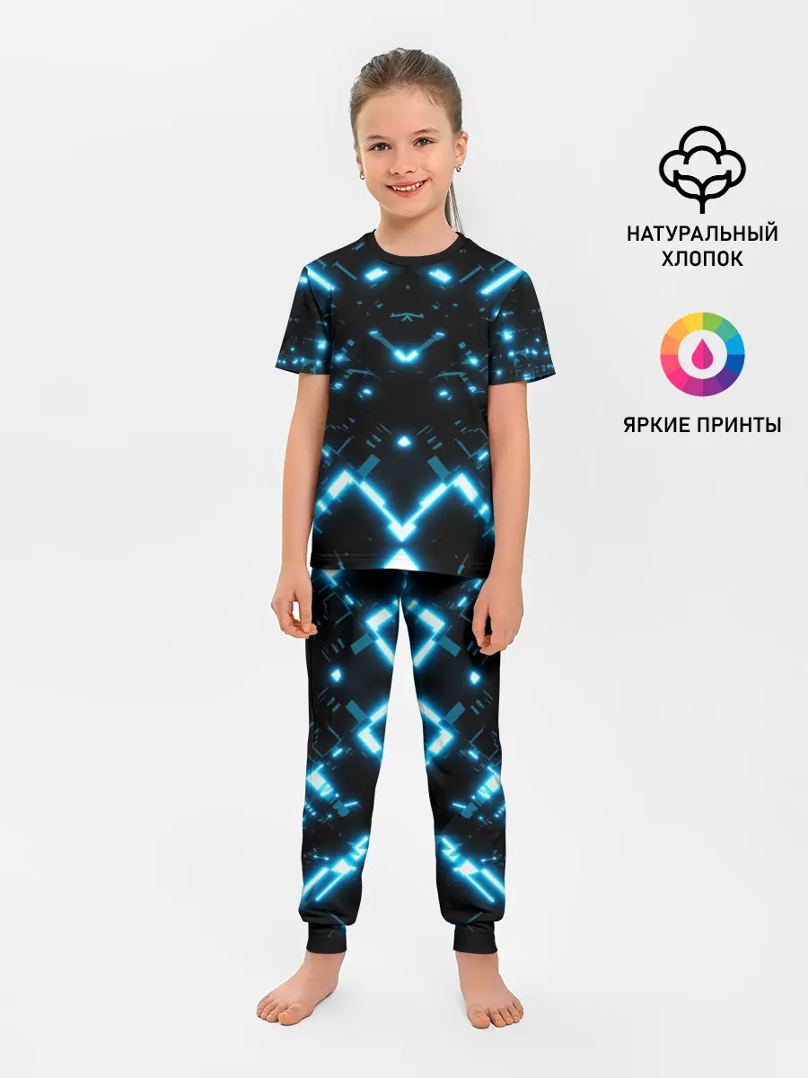 Детская пижама с брюками / Neon Lights