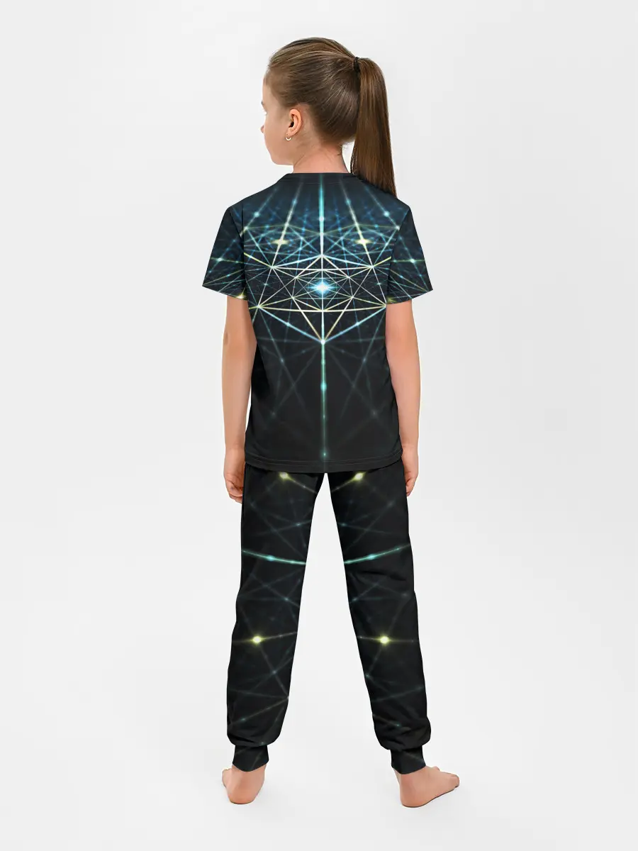 Детская пижама с брюками / CYBERWORLD ABSTRACT