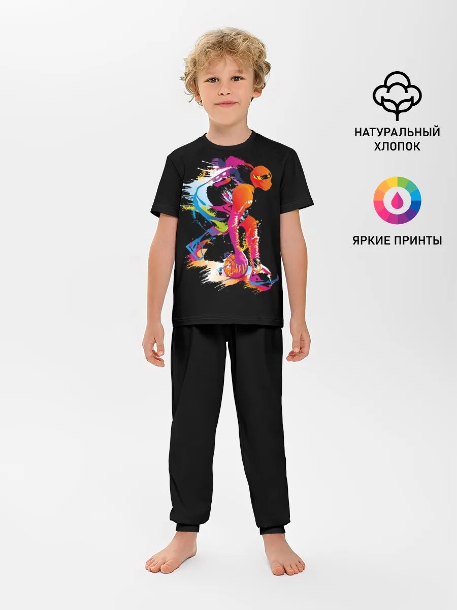 Детская пижама с брюками / Баскетбол