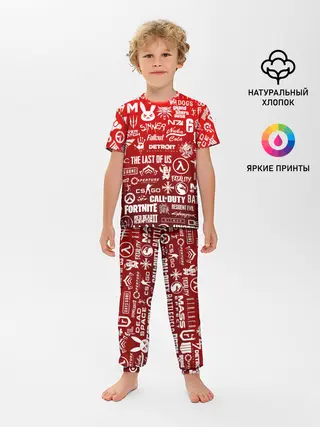 Детская пижама с брюками / ЛОГОТИПЫ ИГР
