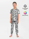 Детская пижама с брюками / Doodle граффити