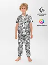 Детская пижама с брюками / Doodle граффити