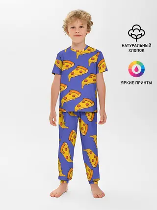 Детская пижама с брюками / Кусочки пиццы