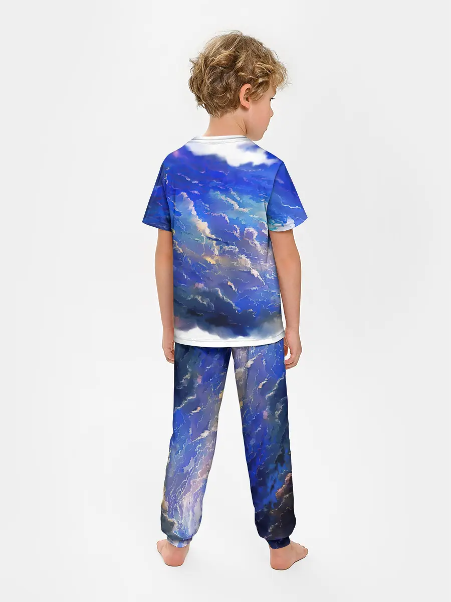 Детская пижама с брюками / Высокие облака