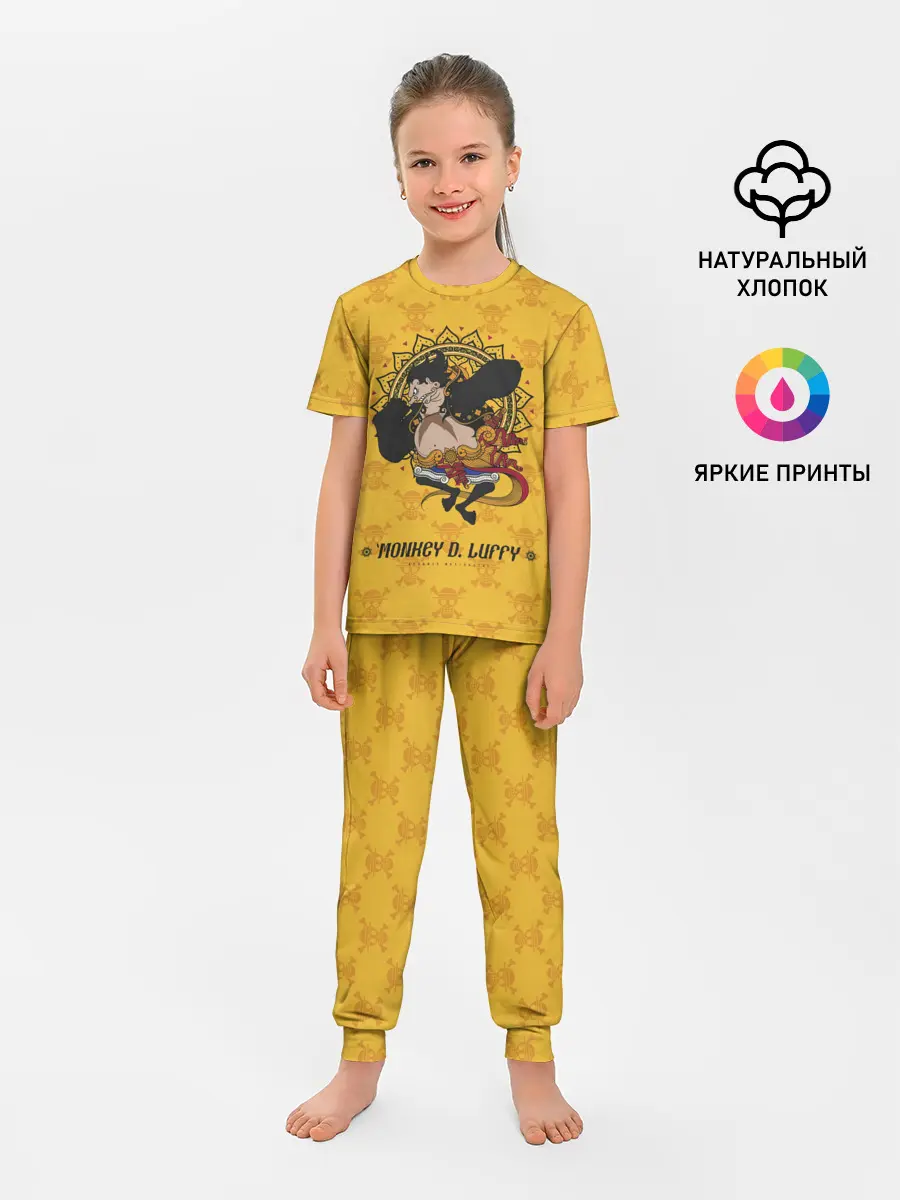 Детская пижама с брюками / Резиновый Манки Д. Луффи One Piece