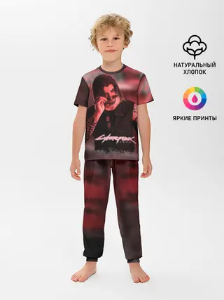 Детская пижама с брюками / Johnny Silverhand Cyberpunk
