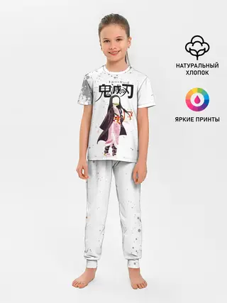 Детская пижама с брюками / Nezuko Kamado Kimetsu no Yaiba