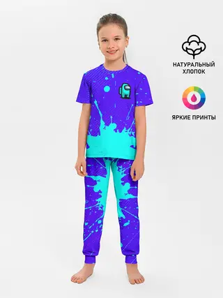 Детская пижама с брюками / AMONG US / АМОНГ АС