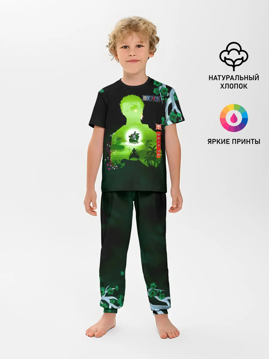 Детская пижама с брюками / Зоро One Piece. Большой куш