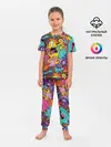 Детская пижама с брюками / crazy abstraction