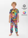 Детская пижама с брюками / crazy abstraction