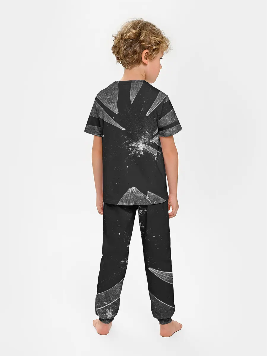 Детская пижама с брюками / Геометри Даш осколки | Geometry Dash