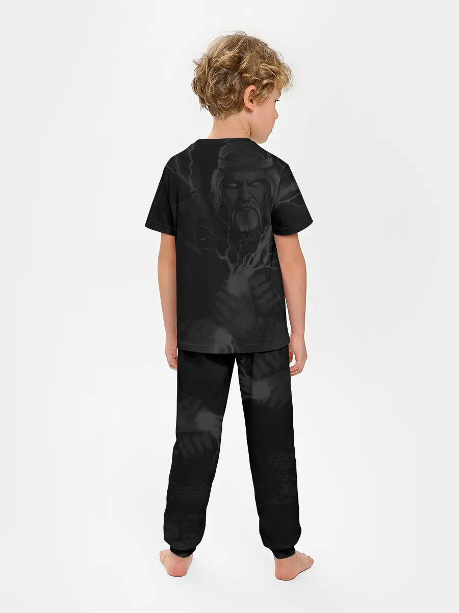 Детская пижама с брюками / Перун. Славянский бог