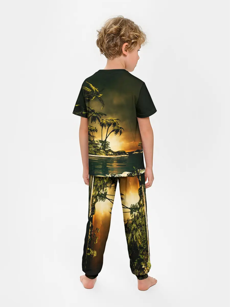 Детская пижама с брюками / РАЙСКИЙ ОСТРОВ