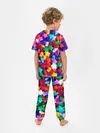 Детская пижама с брюками / Разноцветные звездочки звезды