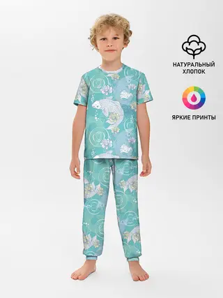 Детская пижама с брюками / Карпы Кои