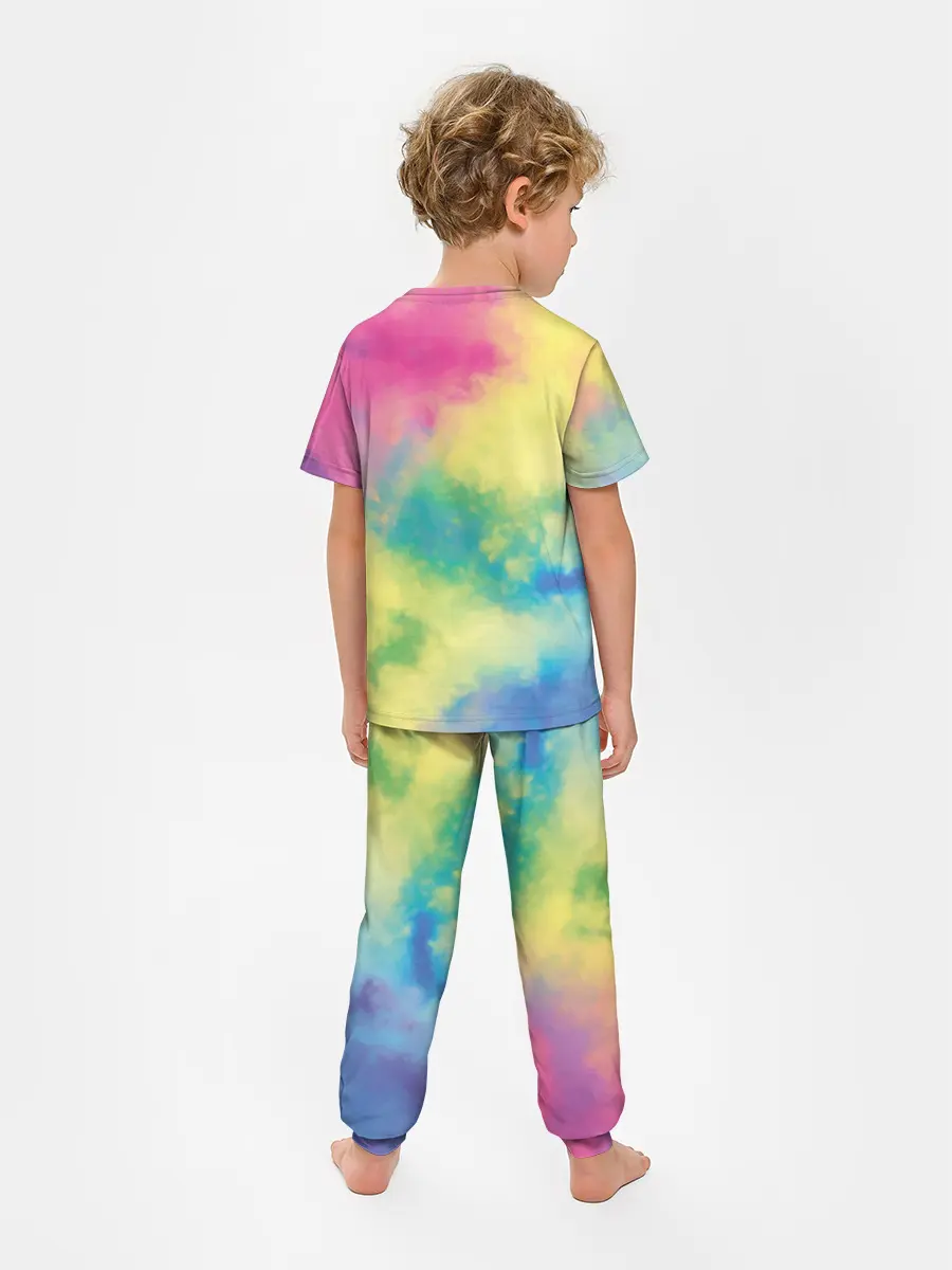 Детская пижама с брюками / Tie-Dye