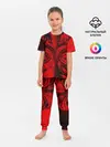 Детская пижама с брюками / BLACK RED DRAGONS TATOO