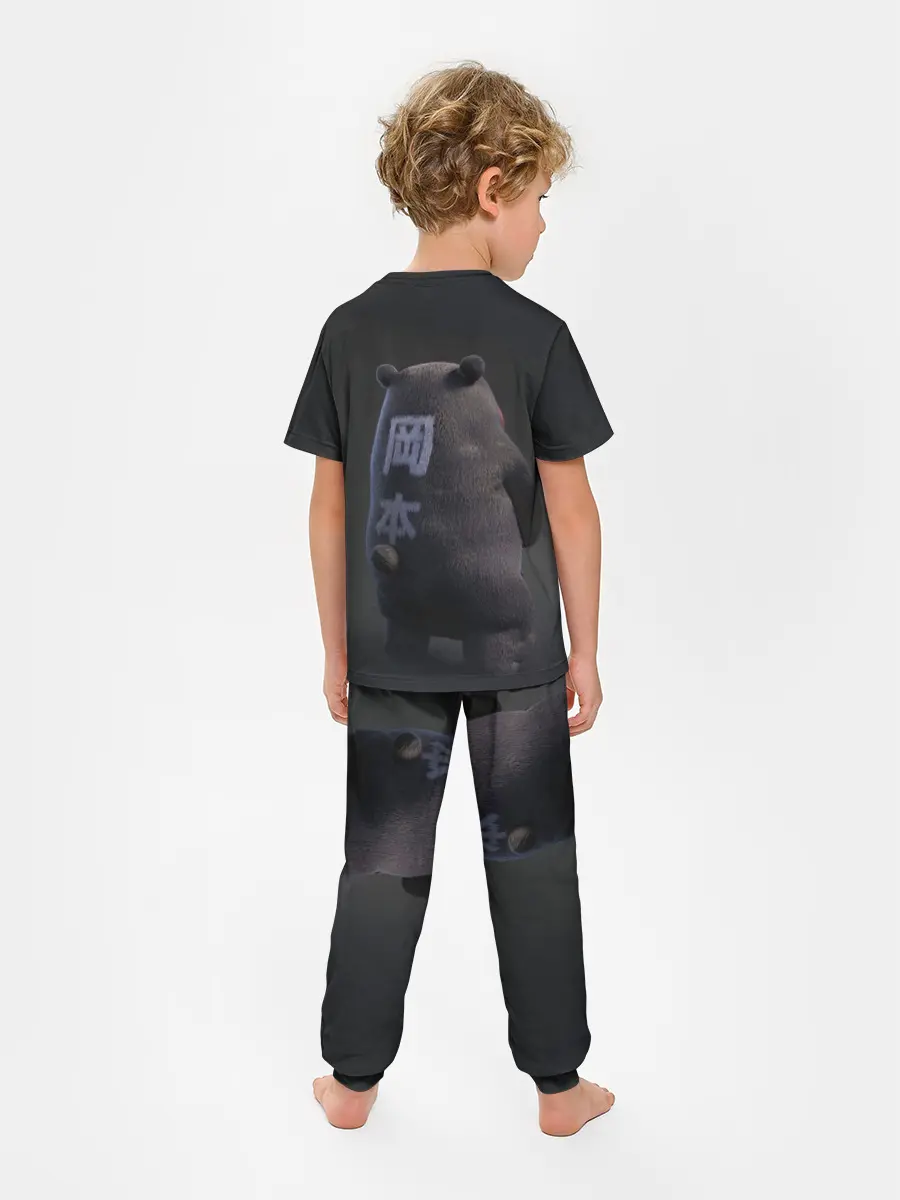 Детская пижама с брюками / Kumamon прикрылся