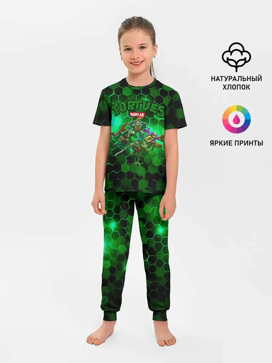 Детская пижама с брюками / ЧЕРЕПАШКИ - НИНДЗЯ
