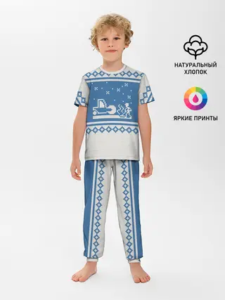 Детская пижама с брюками / Свитер с Оленем