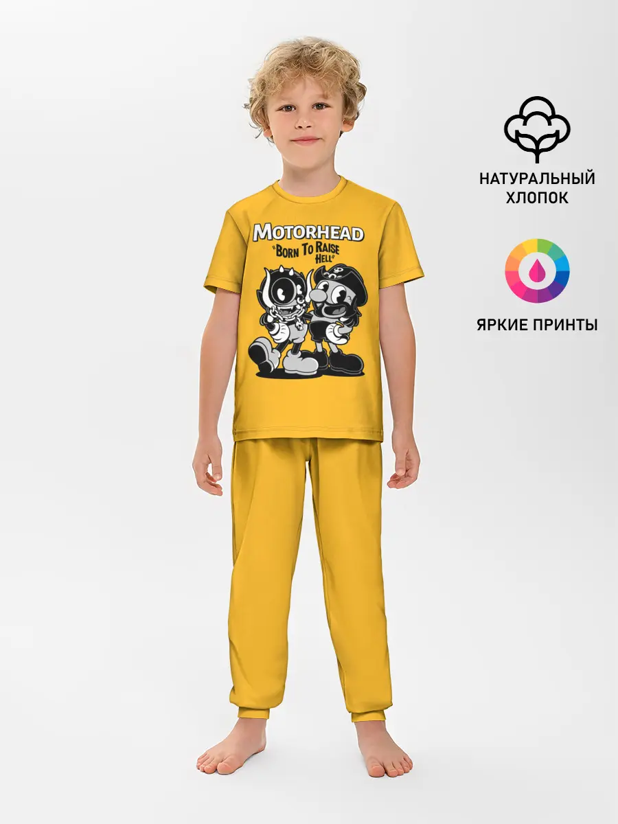 Детская пижама с брюками / Motorhead x Cuphead