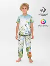 Детская пижама с брюками / Summer акварель