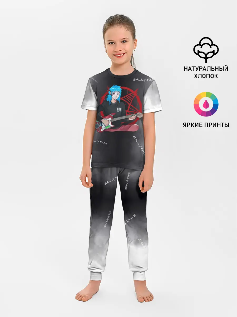 Детская пижама с брюками / Sally Face with a Guitar