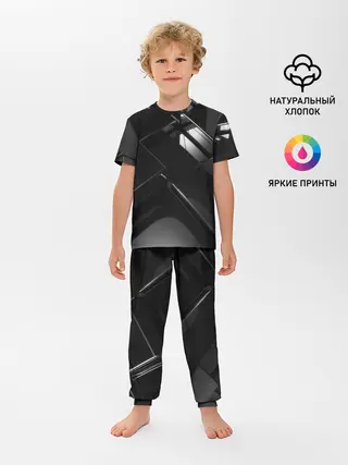 Детская пижама с брюками / Текстура