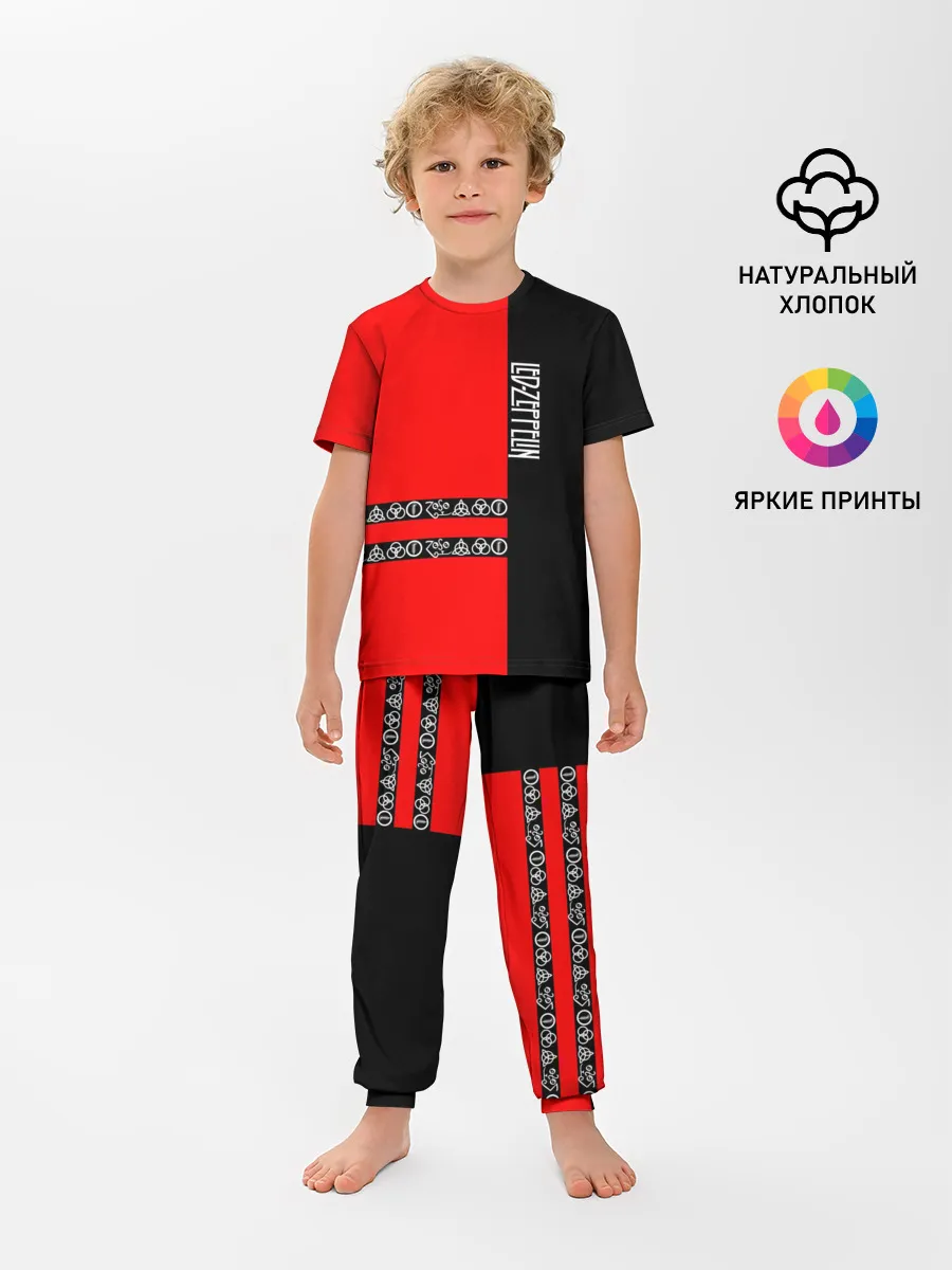 Детская пижама с брюками / led zeppelin