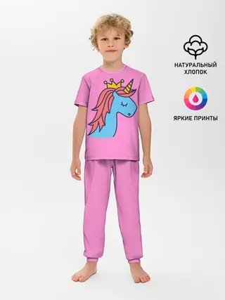 Детская пижама с брюками / Принцесса единорогов