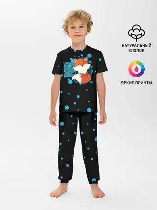 Детская пижама с брюками / Пушистая лиса