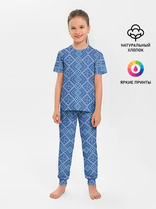 Детская пижама с брюками / Славянский орнамент