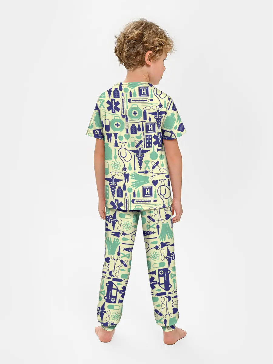 Детская пижама с брюками / Медицина | Паттерн