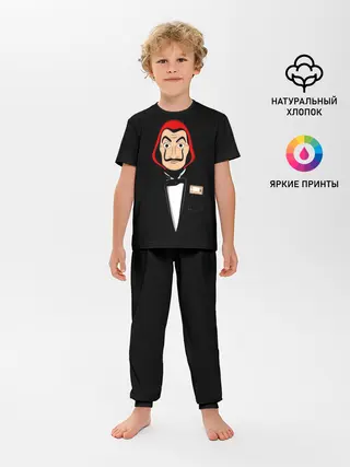 Детская пижама с брюками / Бумажный Дом