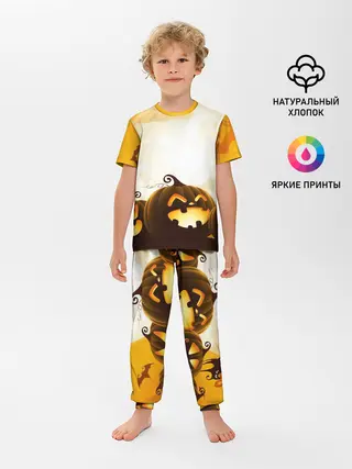 Детская пижама с брюками / Тыквы