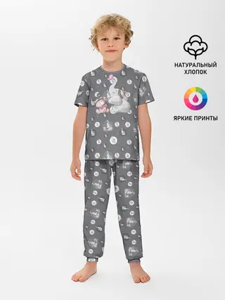 Детская пижама с брюками / Слоник