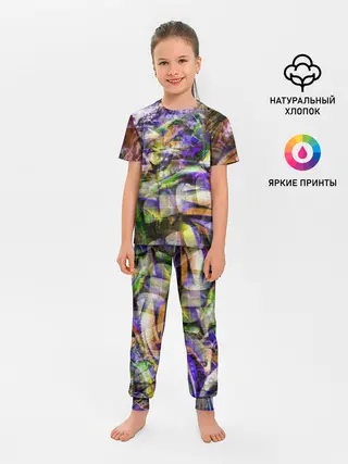 Детская пижама с брюками / Graffiti Art