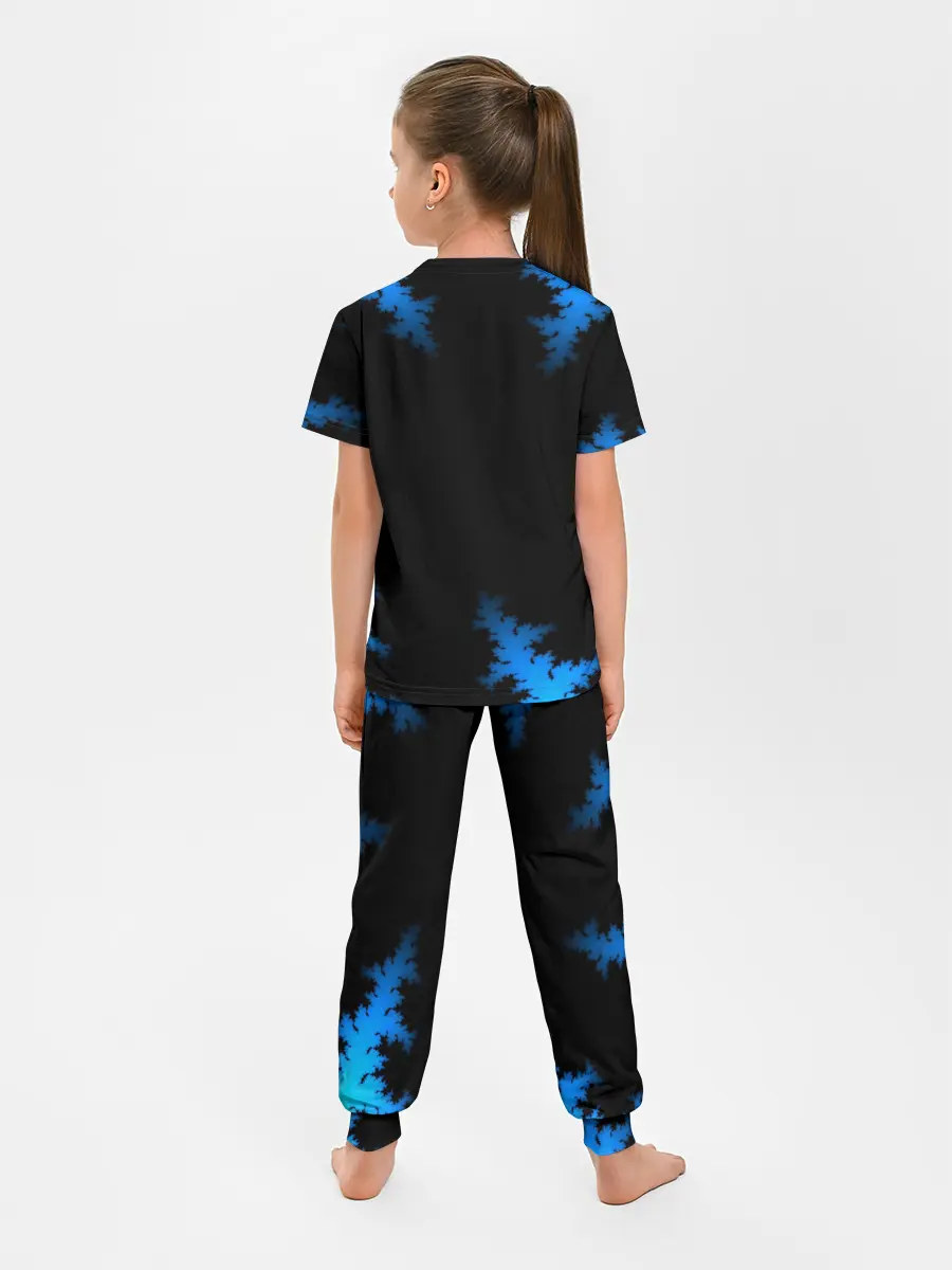 Детская пижама с брюками / Морозный узор