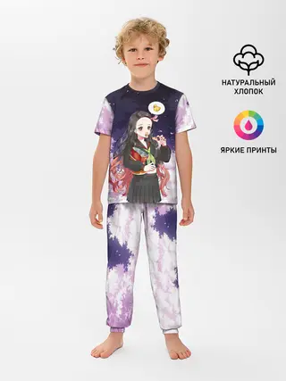 Детская пижама с брюками / Незуко