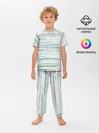 Детская пижама с брюками / Абстракция