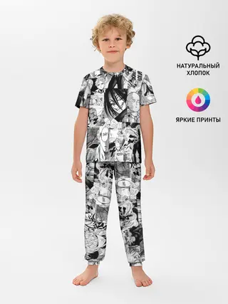 Детская пижама с брюками / One-Punch Man